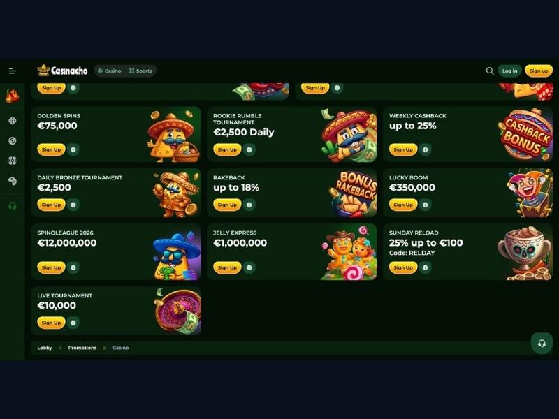 KYC depósito y límites tras el registro en Casinacho Casino Nacho Casino para España
